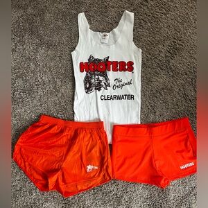 Hooters Tank and Shorts Set - White and Orange